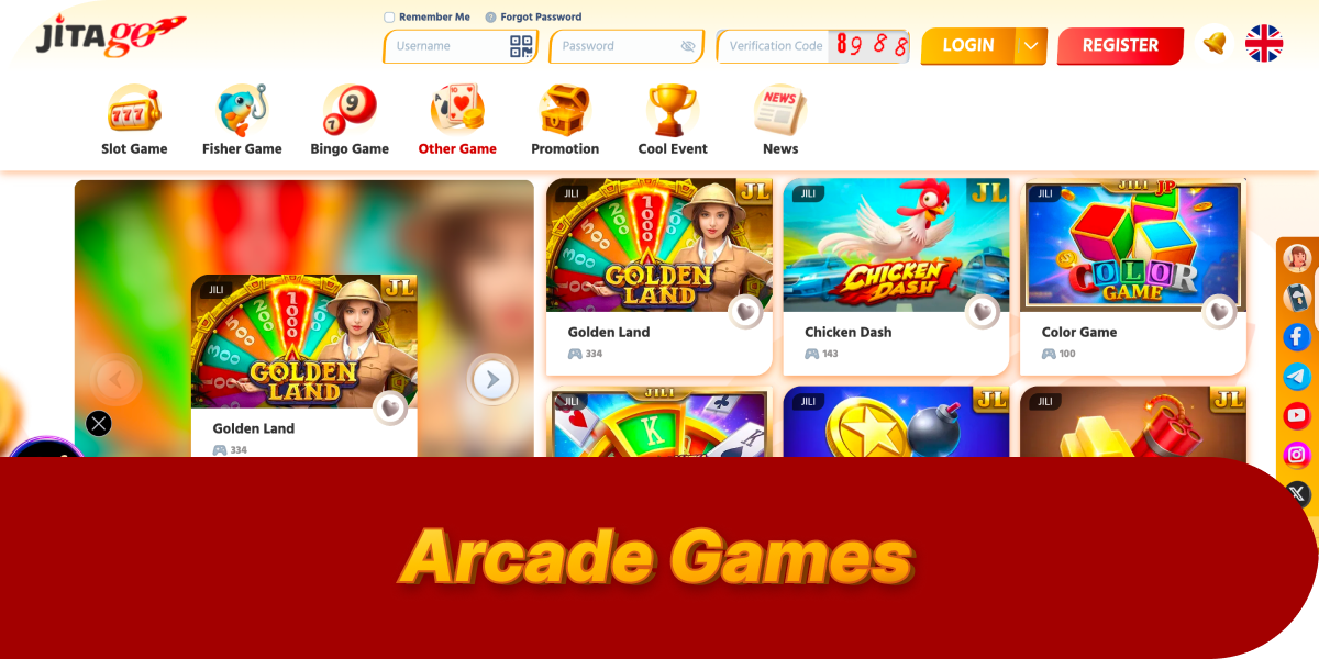 Interactive arcade-style casino games online