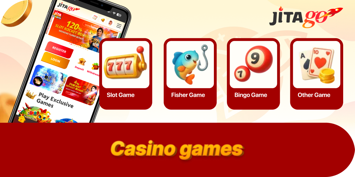 Play mobile casino games on JitaGo