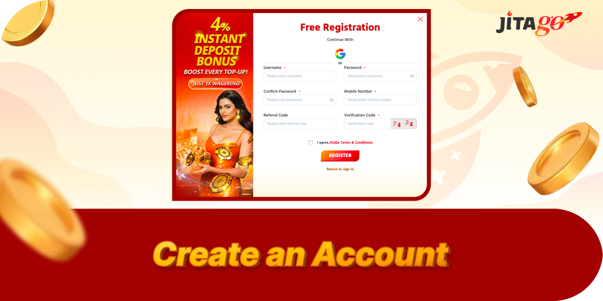 Easy JitaGo registration for Bangladeshi players