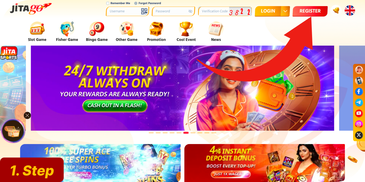 Click official JitaGo registration button now