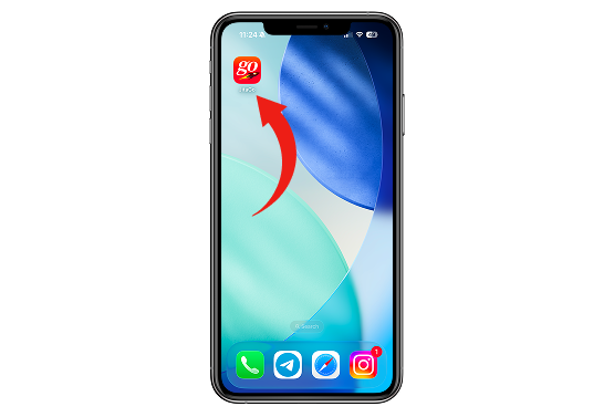 Launch JitaGo app from home screen