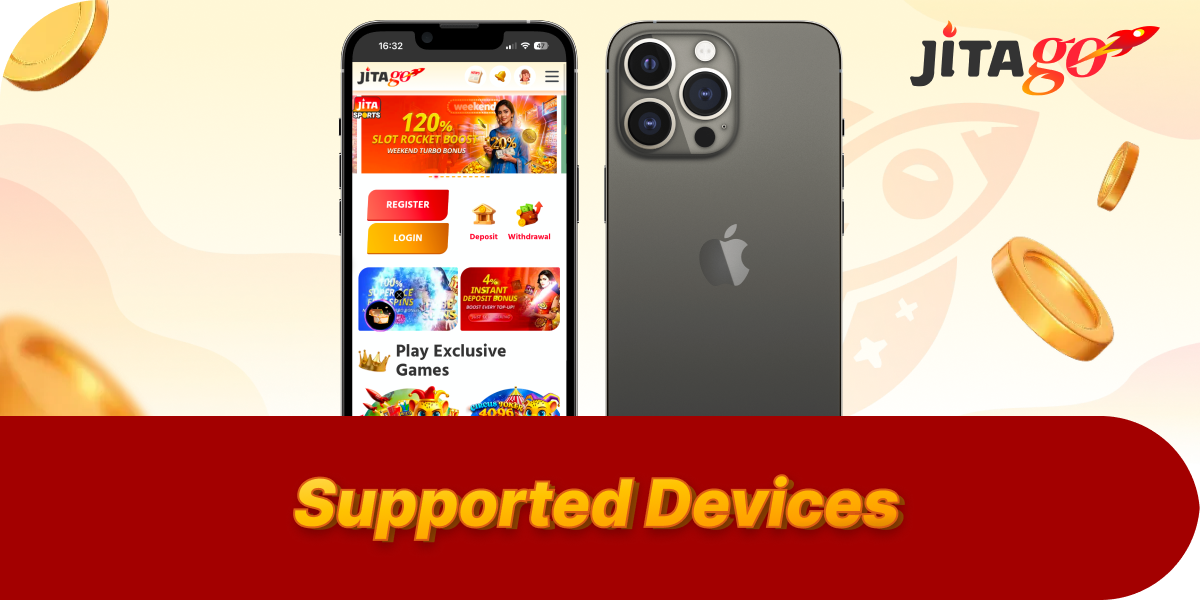 Compatible Apple devices for JitaGo app