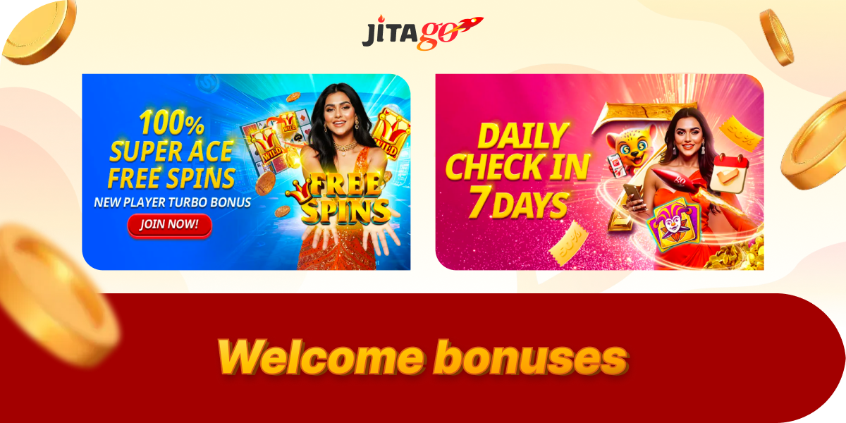 Claim JitaGo welcome spins and rewards